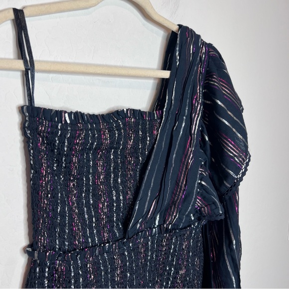NWOT FARM Rio Lurex Stripes Mini Dress. Size Small - Picture 5 of 13